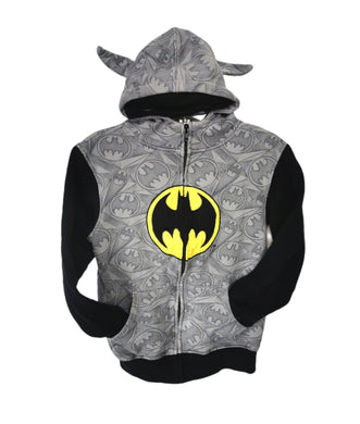 BOY SIZE LARGE (10-12 YEARS) BATMAN HOODIE VGUC - Faith and Love Thrift