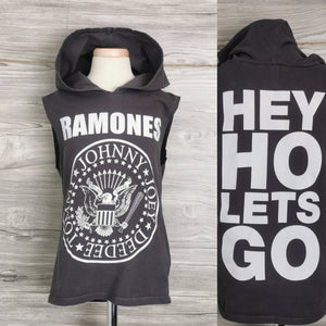 BOY SIZE 6/8 YEARS - H&M Ramones Graphic Hooded Tank EUC - Faith and Love Thrift