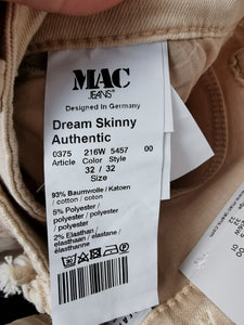 WOMENS SIZE 2 / 32 - MAC Jeans Dream Skinny NWT - Faith and Love Thrift