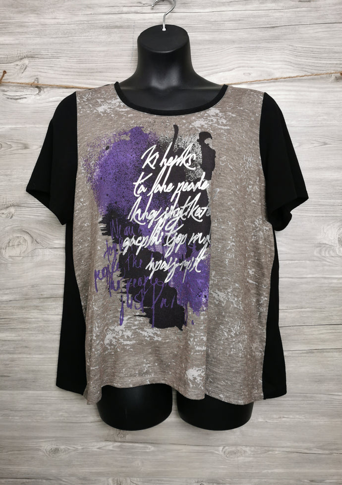 WOMENS PLUS SIZE 2X - Graphic Tee VGUC - Faith and Love Thrift