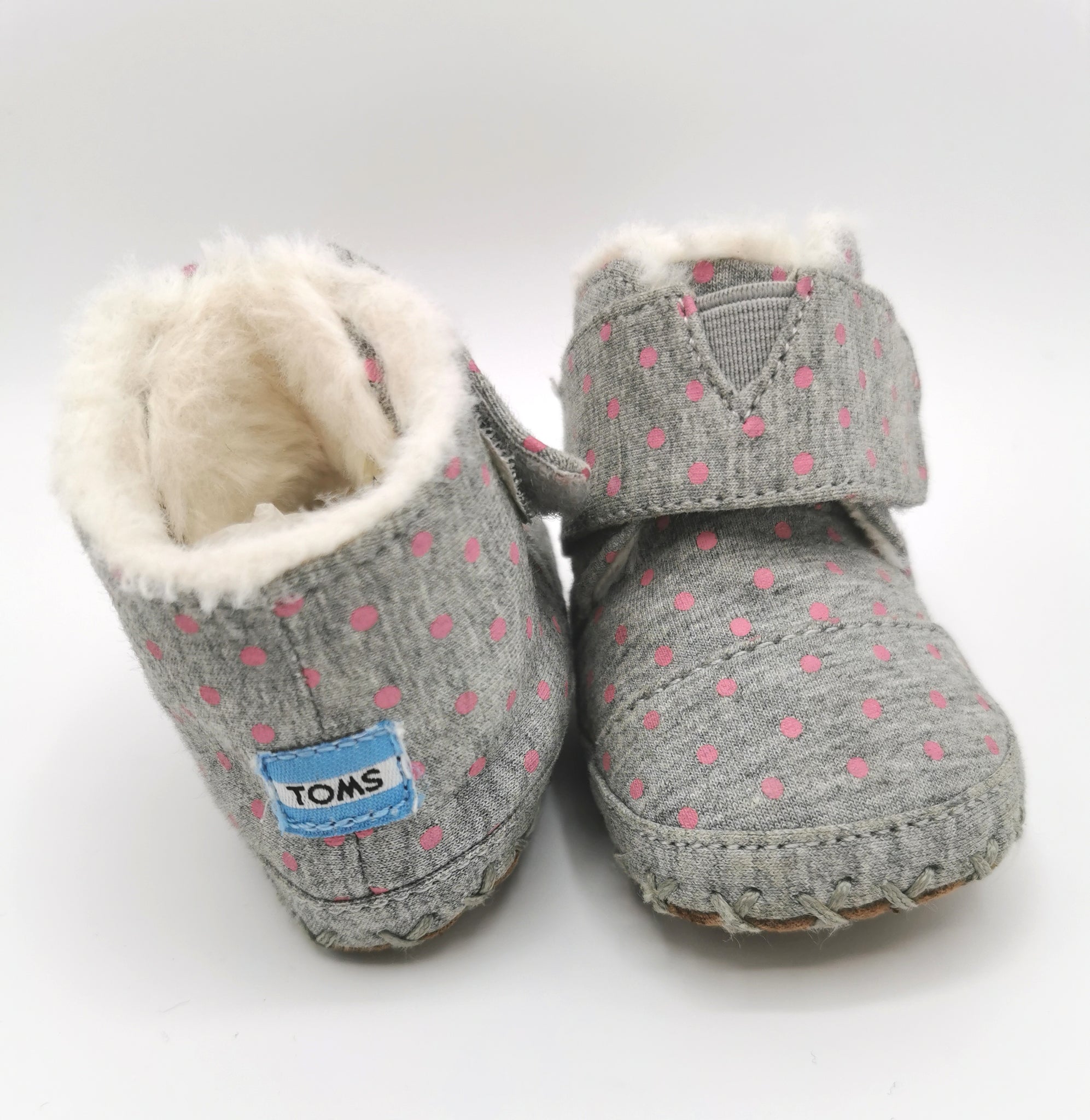 BABY GIRL SIZE 2 0 6 MONTHS TOMS Soft Fall Winter Crib Booties EUC B19