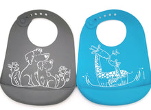 Load image into Gallery viewer, MODERN TWIST Bucket Bibs (2 pack) NWOT - Faith and Love Thrift