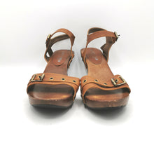 Load image into Gallery viewer, WOMENS SIZE 7.5 - AMOR PARIS WOODEN SANDALS VGUC - Faith and Love Thrift