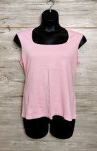Load image into Gallery viewer, WOMENS PLUS SIZE 2X - LE CHATEAU, PINK SQUARE NECK KNIT TOP NWT 