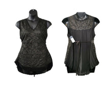 Load image into Gallery viewer, WOMENS PLUS SIZE 1X (16-18) Rachel Roy, Black &amp; Gold Dress Tank Top NWT