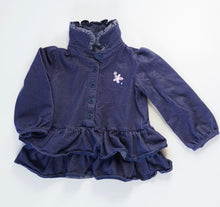 Load image into Gallery viewer, BABY GIRL SIZE 18 MONTHS - EMMA &amp; JACK Ruffled Sweater Jacket EUC B4