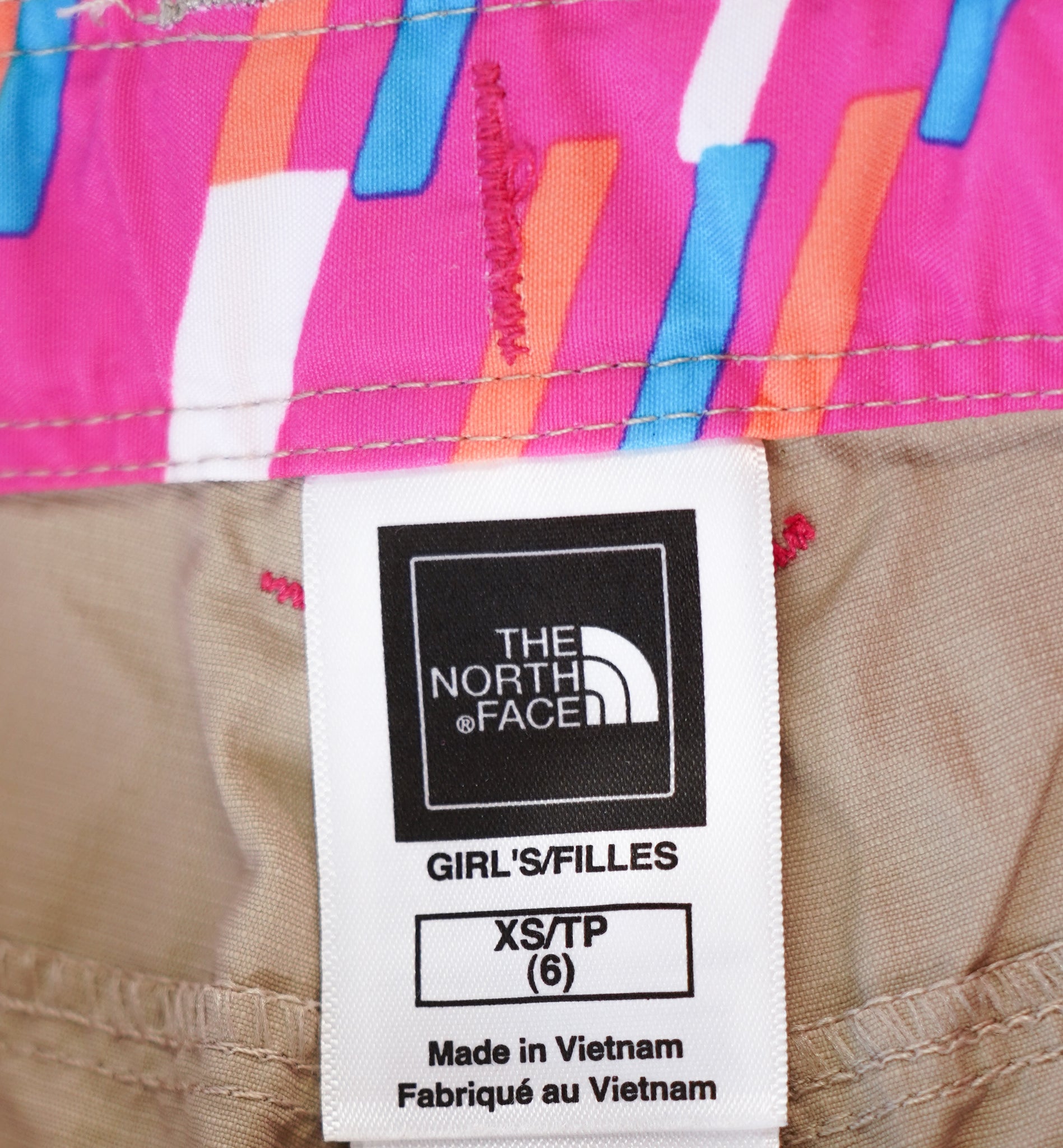 GIRL SIZE XS (6 YEARS) - NORTH FACE, CONVERTIBLE Hiking Pants