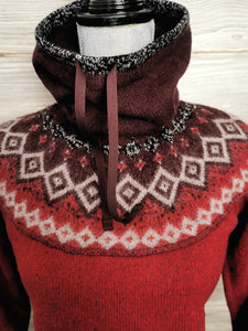 WOMENS SIZE MEDIUM - EDDIE BAUER, Vintage Funnle Neck Pullover Sweater EUC - Faith and Love Thrift