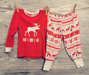 UNISEX SIZE 12/18 MONTHS - Matching Festive Winter Outfit EUC - Faith and Love Thrift