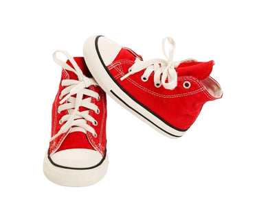 UNISEX SIZE 8 TODDLER - CONVERSE Red High-Tops EUC