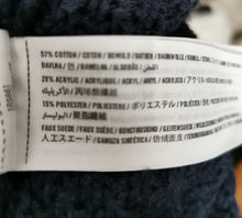 Load image into Gallery viewer, WOMENS SIZE XS - Abercrombie &amp; Fitch, Hooded Navy Blue Knit Drape Cardigan EUC