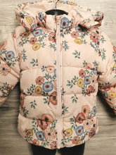 Load image into Gallery viewer, BABY GIRL SIZE 18/24 MONTHS - H&amp;M, Floral Puffer Jacket, Hooded VGUC B28