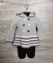 Load image into Gallery viewer, GIRL SIZE 2 YEARS - FIRST IMPRESSIONS, Soft Knit, Hooded Sweater Jacket EUC B28