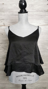 WOMENS SIZE SMALL - Streetwear Society, Silky Black Tanktop EUC