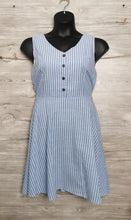 Load image into Gallery viewer, WOMENS SIZE XL - PAPILLON, Blue &amp; White Apron Dress NWT B53
