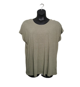 WOMENS SIZE XXL - Soya Concept Linen/Viscose Open Cross Back T-Shirt NWT