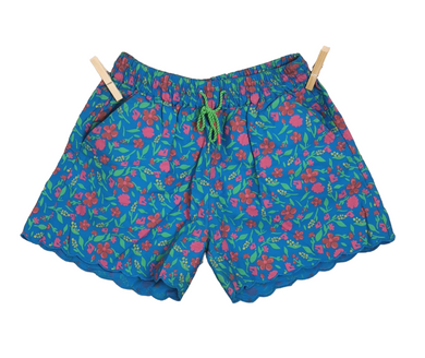WOMENS SIZE XS or TEEN GIRL (12/14 YEARS) - UNITED COLORS OF BENETTON Floral Bohemian Shorts EUC B8
