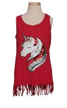 Load image into Gallery viewer, GIRL SIZE MEDIUM (7/8 YEARS) - CHILDREN&#39;S PLACE, Unicorn Tank Top EUC B8