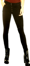 Load image into Gallery viewer, WOMENS SIZE(S) 26, 27, 28 - DEX, Stretch Velour, Black Skinny Pants NWT B10