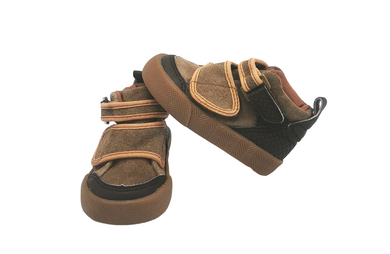 BABY BOY SIZE 3 TODDLER - BUMKids Mid-top, Velcro Running Shoes EUC B9