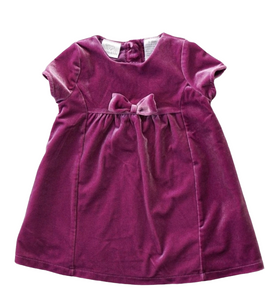 BABY GIRL SIZE 3/6 MONTHS - KOALAKIDS, Soft Plush Velvet Blend Dress EUC B13
