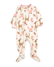 Load image into Gallery viewer, BABY GIRL SIZE 12 MONTHS - CARTER&#39;S Warm Fleece, Footed Onesie EUC B13
