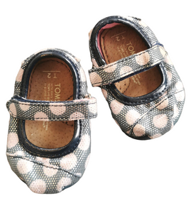 BABY GIRL SIZE 2 (0/6 MONTHS) - TINY TOMS, Soft Ballet Shoes EUC B13