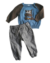 Load image into Gallery viewer, BABY BOY SIZE 6/12 MONTHS - GYMBOREE / TUCKER + TATE, 2 Piece Mix N Match Fall Outfit EUC B14
