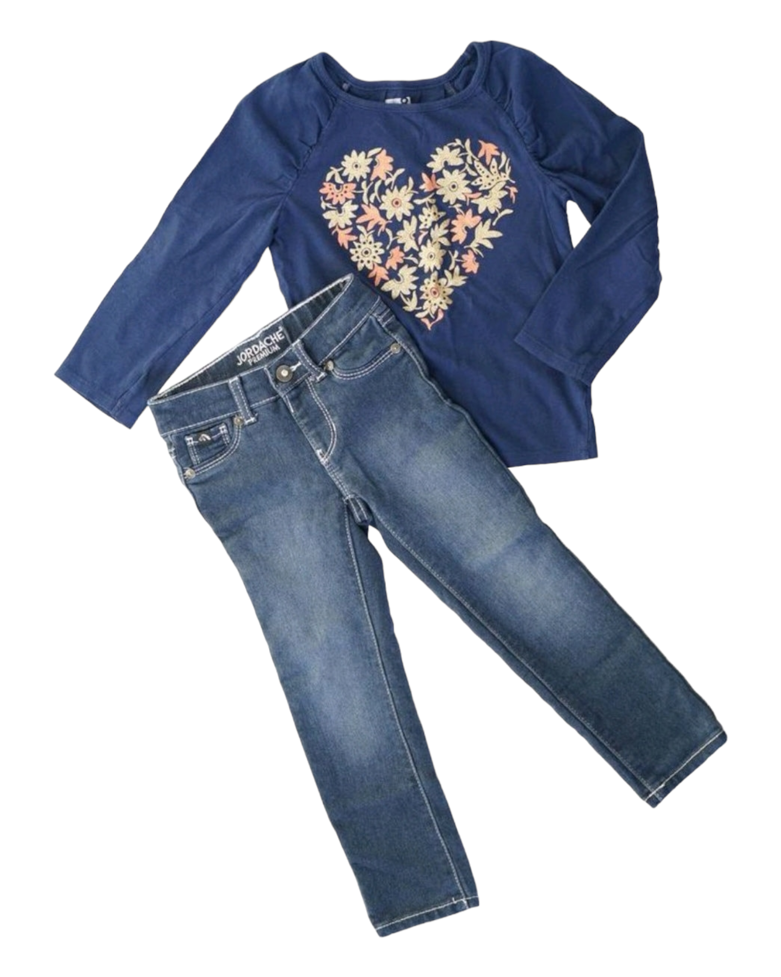 GIRL SIZE 4 YEARS JORDACHE CRAZY 8 2 Piece Mix N Match Outfit