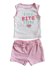 Load image into Gallery viewer, BABY GIRL SIZE 0/3 MONTHS - JOE FRESH, 2 Piece Matching Summer Outfit EUC B16