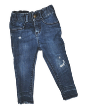 Load image into Gallery viewer, BABY GIRL SIZE 18/24 MONTHS - OLD NAVY, Ballerina Skinny Jeans, Destroyed Style EUC B46