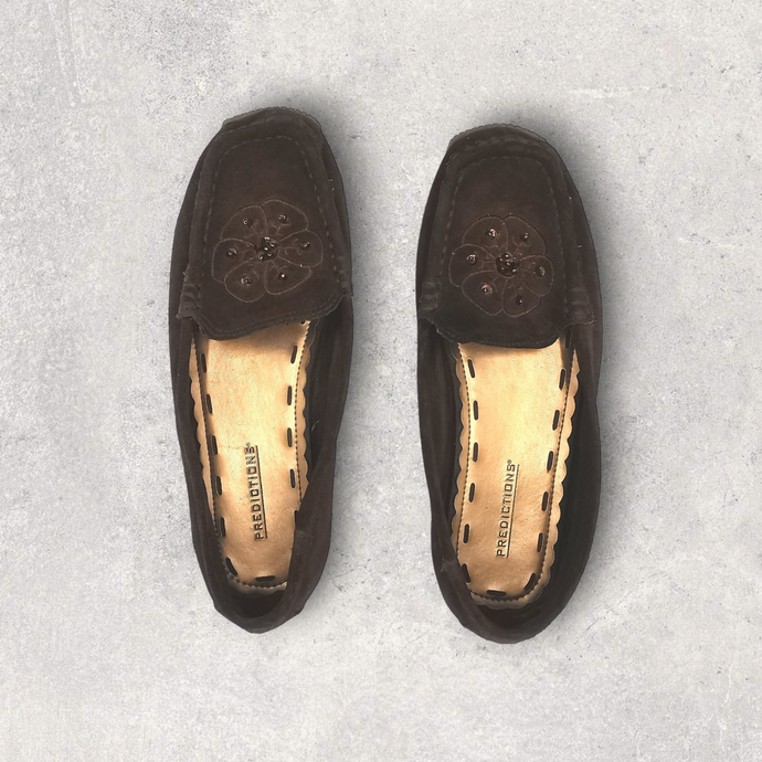 WOMENS SIZE 7 - PREDICTIONS, Brown Loafers VGUC B26