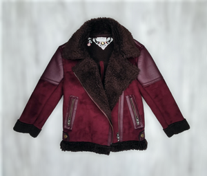 GIRL SIZE 6 YEARS - NEXT UK BRAND, Asymmetrical Jacket, Fall / Winter Wear EUC B28