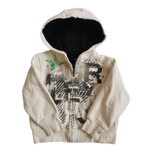 Load image into Gallery viewer, BOY SIZE 4 YEARS - HURLEY, Thick Graphic Zippered Hoodie VGUC B29