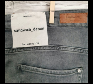 WOMENS PLUS SIZE 14/31 SANDWICH Slim Fit Skinny Jeans, Vintage Wash NWT - Faith and Love Thrift