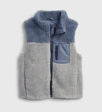 BOY SIZE 2 YEARS - GAP SHERPA KNIT, ZIPPERED VEST NWT - Faith and Love Thrift