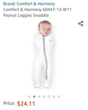 Load image into Gallery viewer, UNISEX SIZE 3/6 MONTHS - Peanut Leggies Swaddle EUC - Faith and Love Thrift