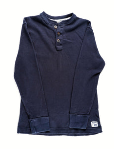 BOY SIZE LARGE (10/12 YEARS) CHILDRENS PLACE, NAVY BLUE WAFFLE KNIT SWEATER EUC - Faith and Love Thrift