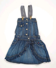 Load image into Gallery viewer, GIRL SIZE 2 YEARS - MEXX Soft Denim Overall Dress EUC - Faith and Love Thrift