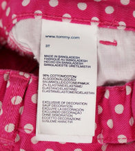 Load image into Gallery viewer, GIRL SIZE 3T - TOMMY HILFIGER, Pink &amp; White Polka Dot Skinny Jeans EUC - Faith and Love Thrift