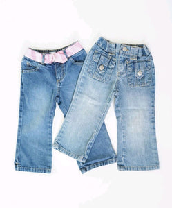 GIRL SIZE 2T - OLD NAVY, Flarred Jeans (2-Pack) EUC - Faith and Love Thrift
