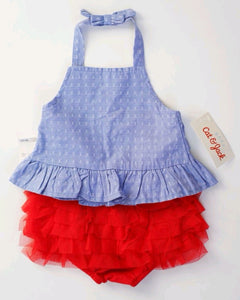 BABY GIRL SIZE 6/9 MONTHS - Cat & Jack Matching 2 Piece Summer Outfit NWT - Faith and Love Thrift