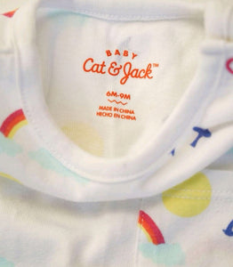 BABY GIRL SIZE 6/9 MONTHS - Cat & Jack Matching 2 Piece Summer Outfit EUC - Faith and Love Thrift
