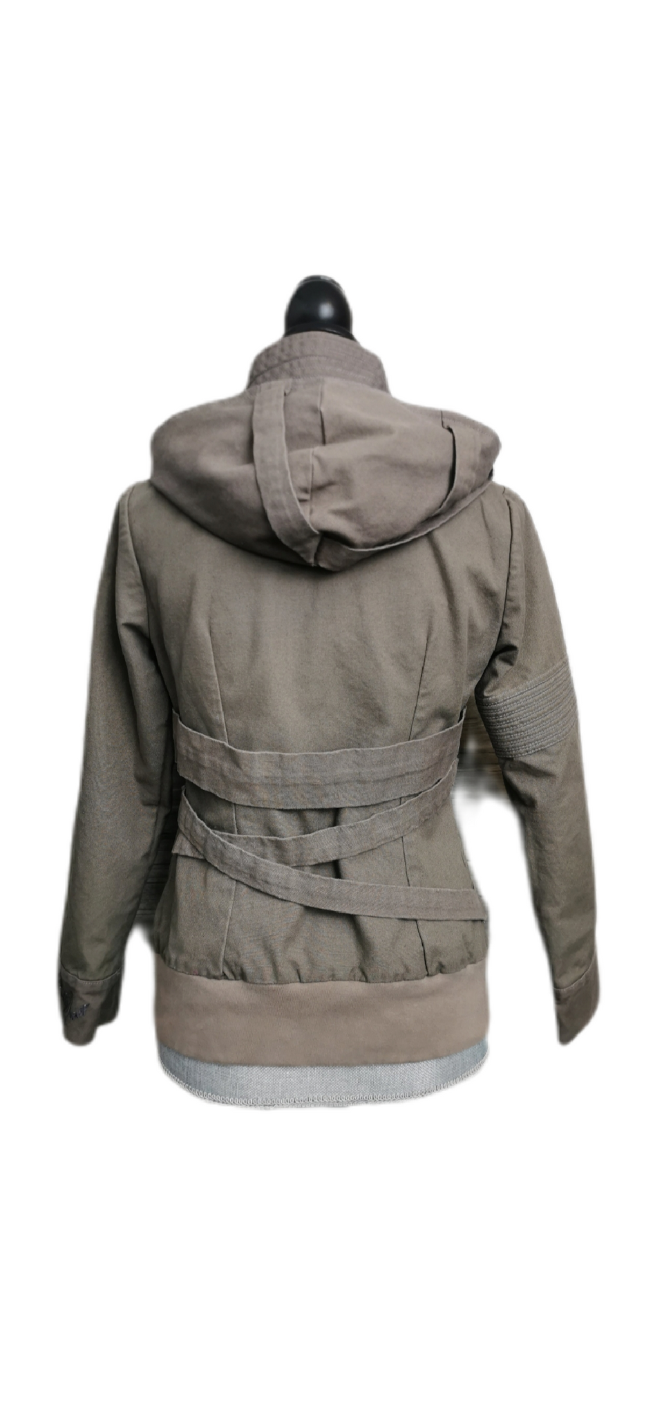 Fitted sales hooded jacket