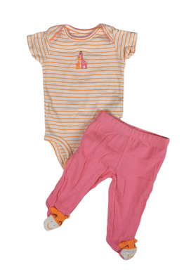 BABY GIRL SIZE 3 MONTHS CARTERS MATCHING 2-PIECE SLEEP & PLAY OUTFIT EUC - Faith and Love Thrift