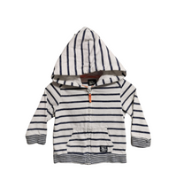 Load image into Gallery viewer, BABY BOY SIZE 12 MONTHS - BABYBGOSH Sweater Jacket, Hood &amp; Zipper EUC - Faith and Love Thrift