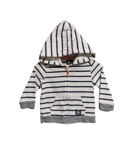 BABY BOY SIZE 12 MONTHS - BABYBGOSH Sweater Jacket, Hood & Zipper EUC - Faith and Love Thrift
