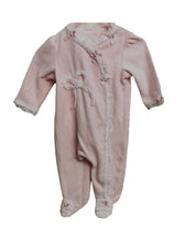 Load image into Gallery viewer, BABY GIRL 6 MONTHS LITTLE ME SOFT &amp; WARM ONESIE / SLEEPER EUC - Faith and Love Thrift