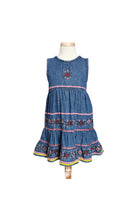 Load image into Gallery viewer, GIRL SIZE 2-3 YEARS - NEVADA DENIM BOHO DRESS EUC - Faith and Love Thrift