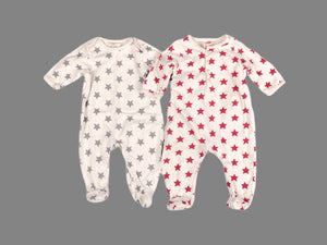 BABY BOY Size 0-3 Months - Baby GAP Organic Cotton Onesies 2-Pack Soft, Footed VGUC - Faith and Love Thrift